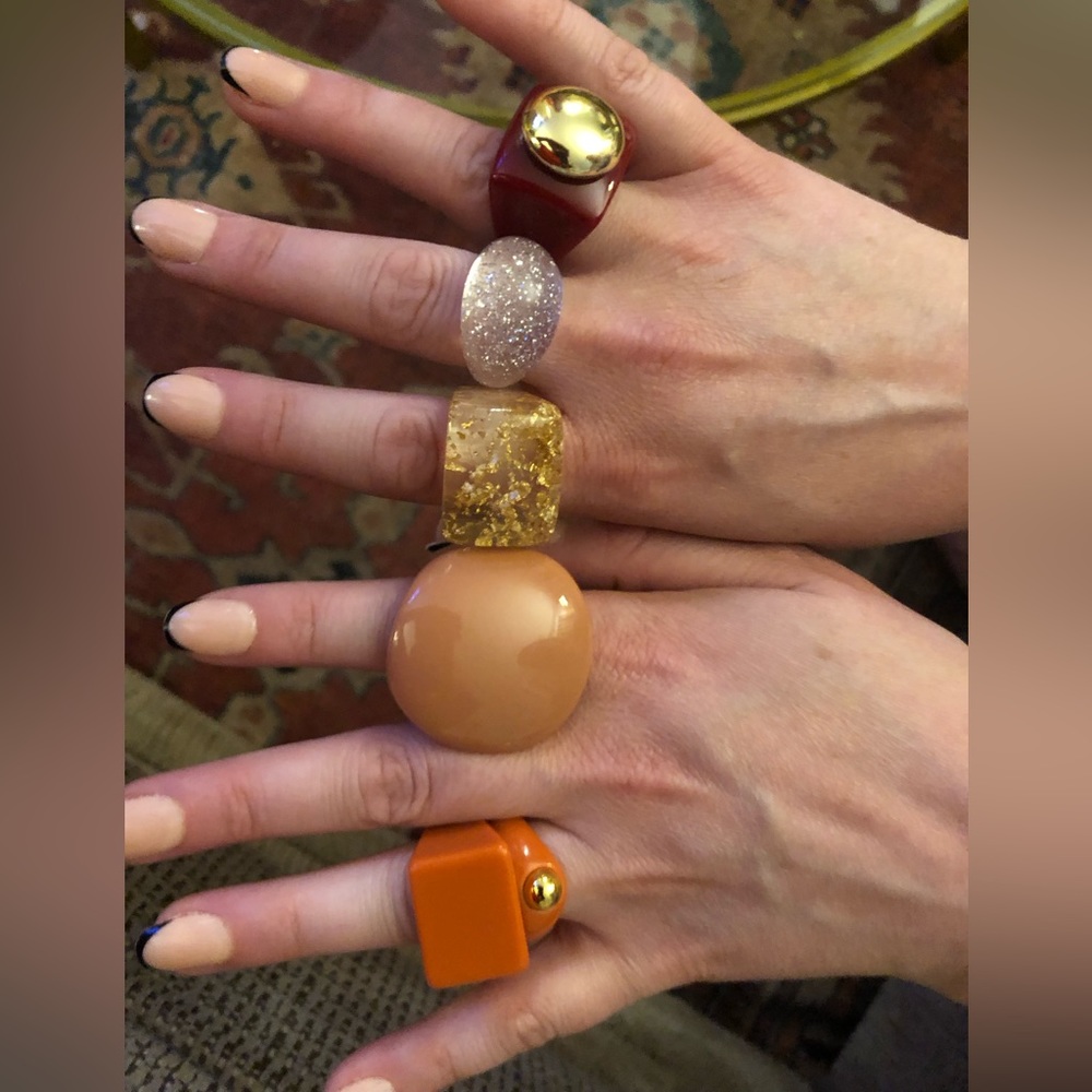 Women’s Large Round Acrylic Ring